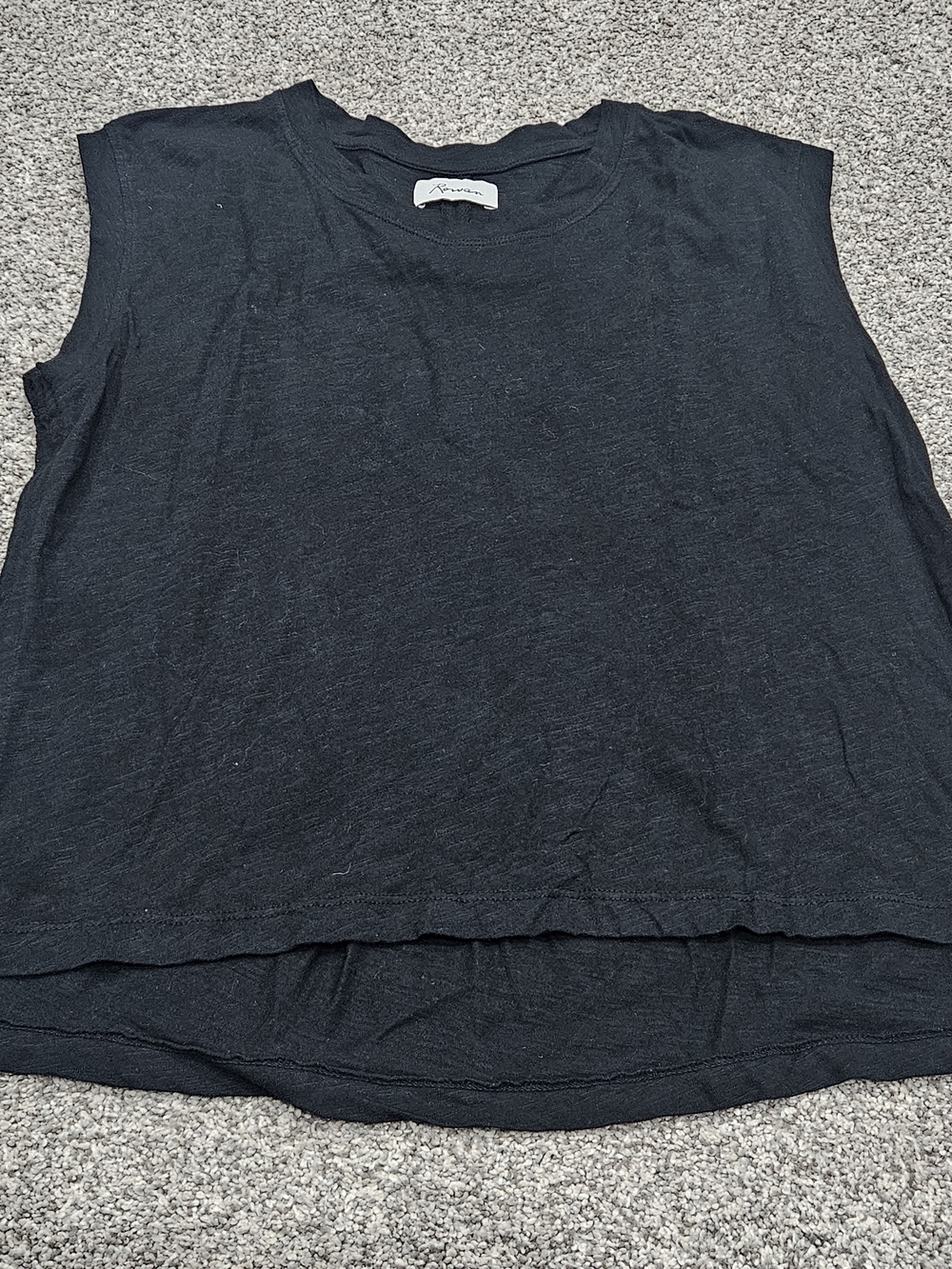 Rowan Black Sleeveless Women's Tank Top — Lightweight Everyday Layer